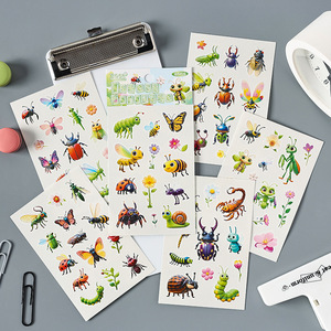 6 unids/pack pegatinas de transferencia de agua brazo pegatinas niños cara pegatinas colorido dibujos animados cara tatuaje - Product Image 1