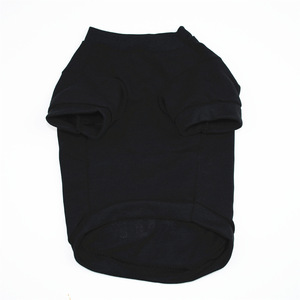 Kemeja anjing pakaian hewan peliharaan 100% katun mode meregang Tinggi kaus anjing cetak Sweater untuk anak anjing Teddy - Product Image 4