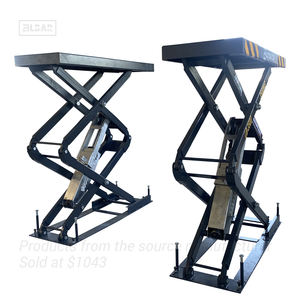 Elevador de tijera pequeño subterráneo 3,5 T, elevador hidráulico de reparación de automóviles con CE - Product Image 2