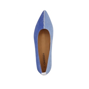 <span class=keywords><strong>Scarpe</strong></span> a punta piatta da donna personalizzate all'ingrosso in Denim <span class=keywords><strong>blu</strong></span> per bambini Slip on <span class=keywords><strong>scarpe</strong></span> da balletto Casual per ragazze - Product Image 6