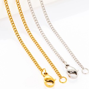 Collier en acier inoxydable de 2 mm pour femmes et hommes, chaîne à maillons en O pour pull, ras-du-cou, bijoux, accessoires, cadeau DIY - Product Image 2