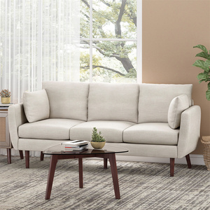 Sofá de Tela Personalizado de Diseño Nórdico Moderno Japonés para 3 Personas, Sillón para el Hogar, Sala de Estar, Apartamento - Product Image 1