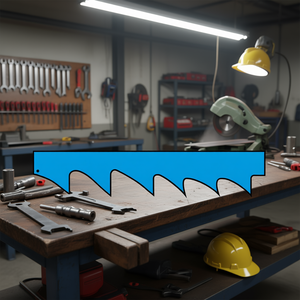 ใบเลื่อยวงเดือนเฟอร์วี ไบเมทัลลิกสำหรับตัดโลหะ ความกว้าง 1/4 นิ้ว 10 ทีพีไอ - Product Image 3