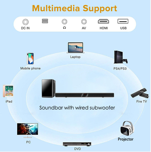 Factory Direct with Optical <strong>TV</strong> bluetooth Sound Bar with Subwoofer 5.1 <strong>TV</strong> Soundbar <strong>Speaker</strong> for Home Theatre System - Product Image 4