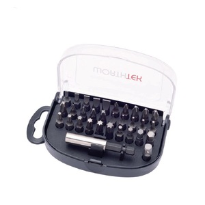 Jeu de embouts en acier inoxydable personnalisables à changement rapide Worthtek pour tournevis manuel, support OEM/ODM, origine Taïwan - Product Image 1