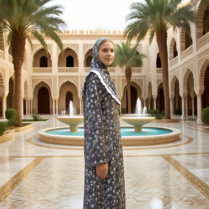 Abaya de Moda Dubái, de Seda de Hielo, Sin Costuras, Transpirable, de Color Sólido, Larga, para Mujeres Musulmanas - Product Image 1