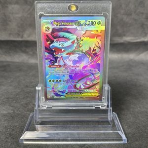 <span class=keywords><strong>Tarjeta</strong></span> Coleccionable Holográfica <span class=keywords><strong>de</strong></span> Anime <span class=keywords><strong>de</strong></span> Pokémon Mega Venusaur Arcoíris Flash Proxy Full Art para Hobby, Venta al por Mayor - Product Image 3