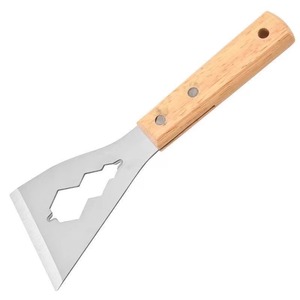 Spatule à mastic en acier inoxydable, lame de 25 mm, manche de 40 mm, manche en bois, outil durable pour la rénovation de meubles - Product Image 3
