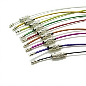 Llaveros de cable de acero inoxidable de color YIWANG diseño de moda - Product Image 4