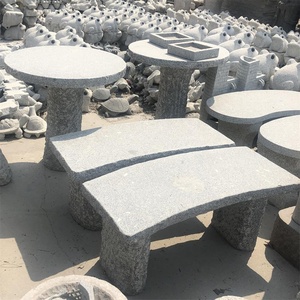 Natural Garden Stone <strong>Granite</strong> Long <strong>Bench</strong> - Product Image 1