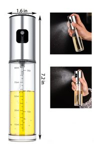 Accessori da cucina tipo Push in acciaio inox <span class=keywords><strong>Spray</strong></span> olio d'oliva bottiglia pentola per barbecue spruzzatore strumenti Dispenser per cucinare - Product Image 2