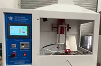 Appareil numérique électronique pour l'essai d'allumabilité des matériaux de construction, conforme à la norme ISO 11925, avec contrôle PLC et interface tactile