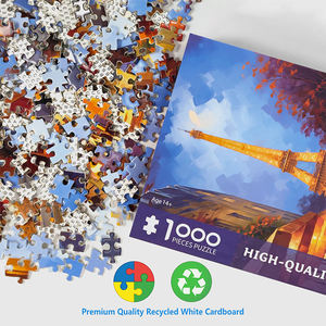 1000 pièces <span class=keywords><strong>Puzzle</strong></span> <span class=keywords><strong>tour</strong></span> de Paris Puzzles <span class=keywords><strong>tour</strong></span> <span class=keywords><strong>Eiffel</strong></span> 1000 pièces vue nocturne peinture à l'huile <span class=keywords><strong>Puzzle</strong></span> pour adultes adolescents enfants - Product Image 2