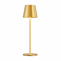 Lampe de table carrée classique sans fil rechargeable à LED, luminosité réglable, USB, pour bureau, salle d'étude, chambre à coucher