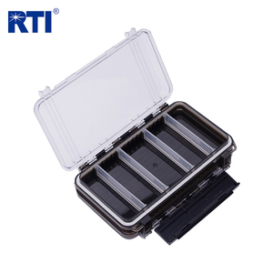 Boîte <span class=keywords><strong>de</strong></span> <span class=keywords><strong>rangement</strong></span> pour leurres et appâts en plastique transparent RTI Compartments, avec crochets, en ABS <span class=keywords><strong>souple</strong></span>, pour la pêche en rivière et en ruisseau - Product Image 1