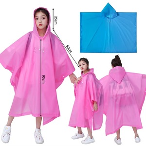 Chubasquero reutilizable, ponchos de lluvia de EVA, impermeables y gruesos, para adultos, hombres, mujeres y niños, impermeable de una pieza para senderismo al aire libre. - Product Image 4