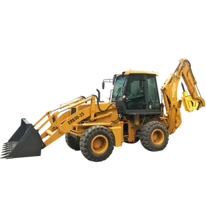 Backhoe China Loader EVERUN ERB30-25 2.5ton Farm China Best Manufactures Small Price New Compact Articulated Backhoe Front End Loader Machine
