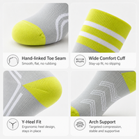 Chaussettes de compression pour femmes, chaussettes athlétiques à haute pression, hauteur genou, pour la course à pied, la corde à sauter, le cyclisme, l'entraînement en salle de sport