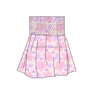 Set di Abbigliamento Personalizzato per Bambine con Motivo Hawaiano, Top Senza Maniche e Pantaloncini in Tessuto Seta di Latte, 2 Pezzi - Product Image 6