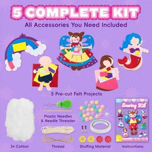 New Design Felt Sewing <b>Kit</b> Kids <b>DIY</b> Crafts Girls Boys Early Educational Toy for Learning Sewing Fine Motor Skills - Product Image 2
