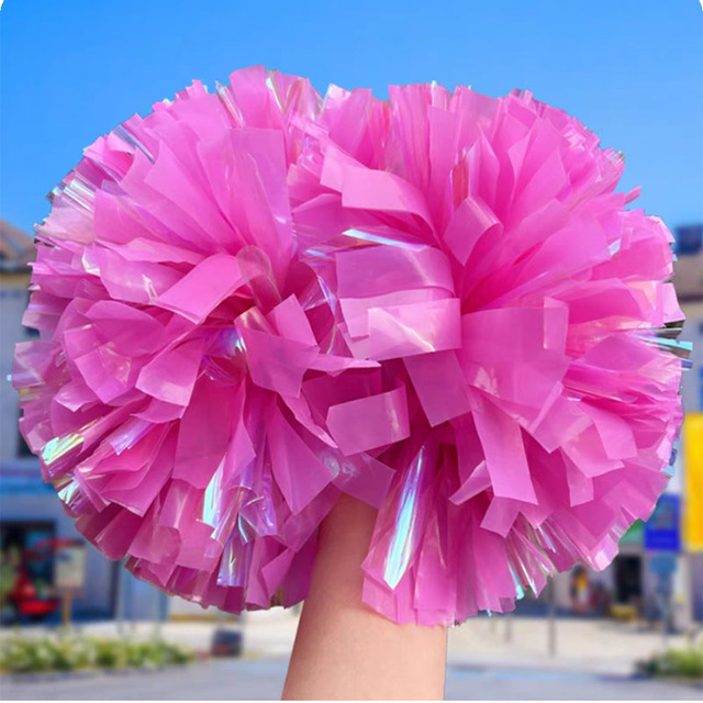 2025 New Baby Pink Hot Selling Cheerleader Pom Poms School Spirit Poms