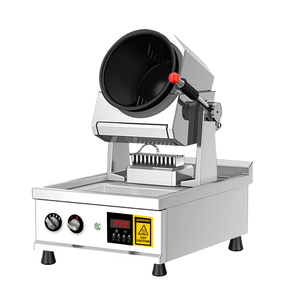 Gas điện thực phẩm tự động Chiên gạo chảo nấu ăn máy xào với Bồn Rửa Nhà Bếp Nhà hàng Xoay nồi Robot nồi - Product Image 3