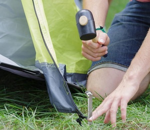 Set di Picchetti per Tenda a V in Acciaio Sunrise 56701BAG con Martello in Gomma da 8oz, Kit di Accessori da 20 Pezzi per Terreni Morbidi, Tutte le Stagioni, 1 Anno di Garanzia - Product Image 6