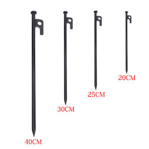 Piquets de tente en acier 20cm 25cm 30cm 40cm pour camping en extérieur, usage dans le désert, le gobi, les prairies et l'alpinisme - Product Image 1