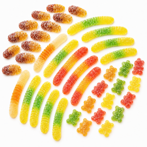 <strong>Mega</strong> Mix Assortment <strong>Sour</strong> Gummy Candy Variety Shapes Combo Sugar Coated Chewy Soft BRC Certified Bulk Wholesale OEM - Product Image 3