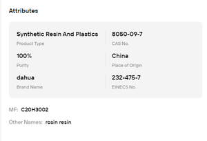 WW Grade Natural <b>Gum</b> Rosin Pure Pine Resin for Industrial And Food Raw Material - Product Image 6