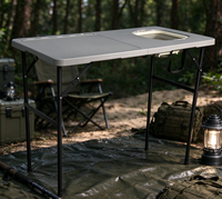 Table de chasse en plastique HDPE de haute qualité pour les fêtes de barbecue en plein air