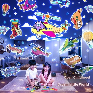 Caja de Música Romántica Moderna con Proyección, Proyector LED Recargable, Luz Nocturna de 360 Grados, Mini ABS, Control Táctil, Regulable, para Bebés y Niños - Product Image 5