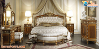 Designer Teakholz Moderne Schlafzimmer möbel Antikes Bett mit Nachttischen Maharaja King Size Schlafzimmer möbel