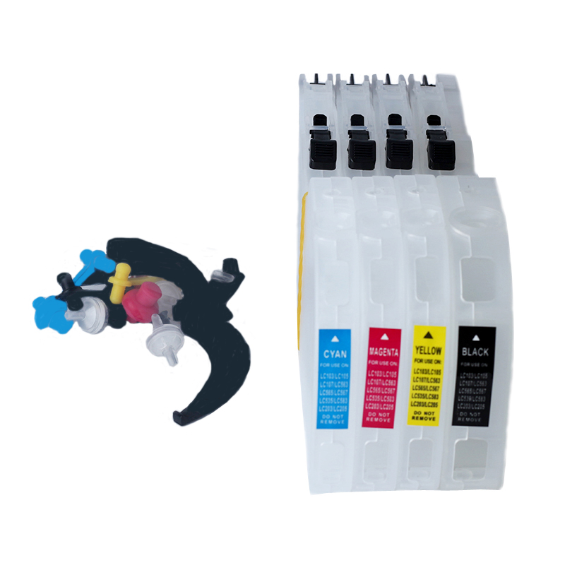 Пустой чернильный картридж LC563 с чипом для принтера Brother MFC J3520 J2510 J3720 J3520 J3720