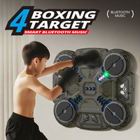 Équipement d'entraînement mural pour la boxe et les réflexes Machine de boxe intelligente pour adultes, adaptée à la maison, avec quatre cibles