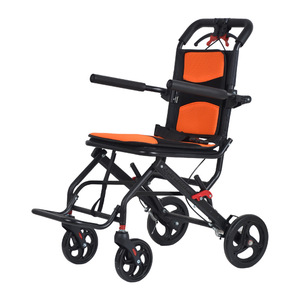 รถเข็นวีลแชร์พับได้น้ำหนักเบาแบบพกพาสำหรับผู้สูงอายุใช้เดินทาง - Product Image 2