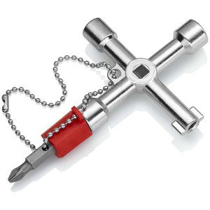 KNIPEX 00 11 03 Llave universal para armarios de control y aparellajes eléctricos para todos los sistemas de bloqueo comunes 76 mm - Product Image 2
