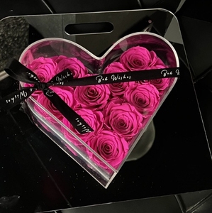 Venta al por mayor Regalo del Día de San Valentín Rosas naturales preservadas Flores artificiales en caja Duradera Eterna Inmortal para siempre - Product Image 5