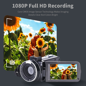 Многофункциональная видеокамера FHD 1080P Запись 16X цифровой зум видеокамера с вращающимся экраном 3,0 дюймов - Product Image 4