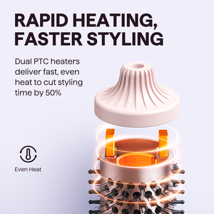 Rotating Curling <b>Brush</b> 1.25 In Ceramic With LED Display Adjustable <b>Heat</b> Settings For All Hair Types - Product Image 5
