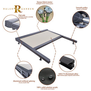 <span class=keywords><strong>Toit</strong></span> facile à installer Auvent d'ombrage rétractable pour balcon Pergola et véranda <span class=keywords><strong>Toit</strong></span> Auvent <span class=keywords><strong>de</strong></span> <span class=keywords><strong>lucarne</strong></span> rétractable personnalisé - Product Image 5