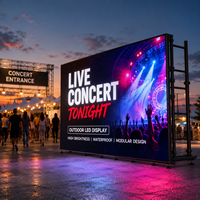 Écran LED extérieur personnalisé en aluminium moulé sous pression P3.91, étanche IP65, luminosité 4000 cd, pour concerts et événements professionnels