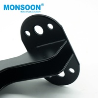 Accessoires de quincaillerie pour meubles de luxe léger, pieds courbes en fer noir pour meubles, pieds de canapé pour lit, table basse
