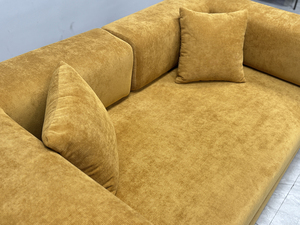 Divano Modulare in Corduroy a Righe <span class=keywords><strong>Indaco</strong></span> con Gambe Vuote Argento, Vendita Diretta dalla Fabbrica, Ordine all'Ingrosso, per Lobby di Gelaterie, Certificato ISO - Product Image 6