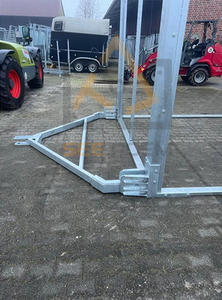 <span class=keywords><strong>Abri</strong></span> mobile temporaire de luxe pour chevaux avec toit en acier galvanisé à chaud, possibilité <span class=keywords><strong>d</strong></span>'ajouter une porte comme écurie, vente chaude en Allemagne en 2026 - Product Image 3