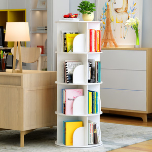 Scaffale rotante a 360 gradi scaffale girevole per bambini scaffale per mobili per la casa portaoggetti girevole rack libreria per bambini