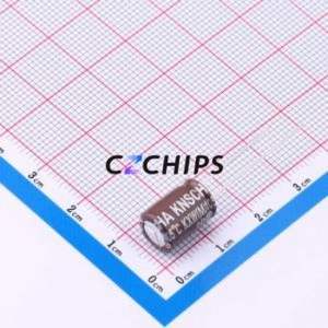 Condensador Electrolítico de Aluminio de Orificio Pasante DXW035M227G122S1AA, Orificio Pasante, D8xL12mm 220uF 20% 35V 630mA-100kHz - Product Image 2