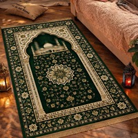 Muslimischer Gebetsteppich Islamische Anbetungsmatte Moschee-Muster Gebetsteppich mit Quasten für Heimgebet