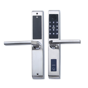 Wenxun Smart <b>Lock</b> D018D019 Silver Fingerprint Electronic <b>Lock</b> For Apartment Hotel Wooden Door Security - Product Image 4