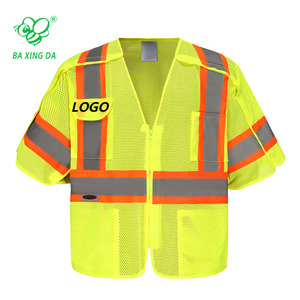 Kelas 3 pakaian reflektif S-5XL lengan jaket konstruksi 5 titik Breakaway Hi Vis rompi keamanan kerja - Product Image 1